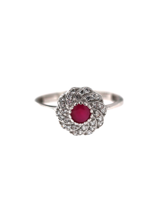 White gold zirconia ring DBA06-02