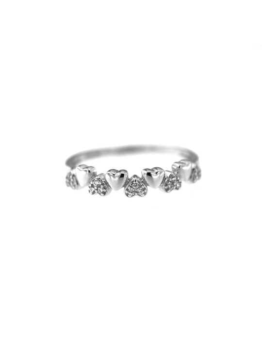 White gold zirconia ring DBC13-02