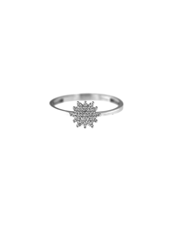 White gold zirconia ring DBC17-01