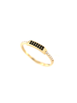 Yellow gold zirconia ring DGA09-05
