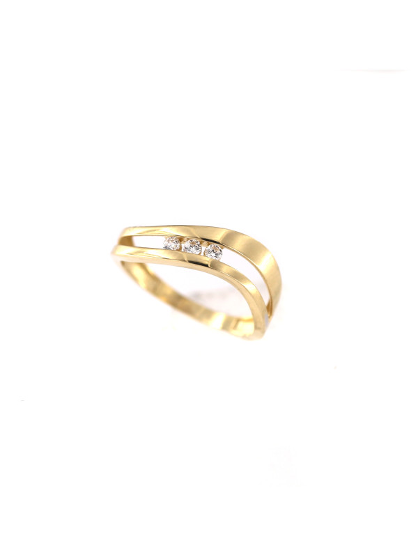 Yellow gold zirconia ring DGC08-20
