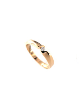 Rose gold engagement ring with diamond DRBR12-55