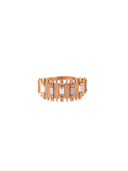 Rose gold zirconia ring DRA15-01