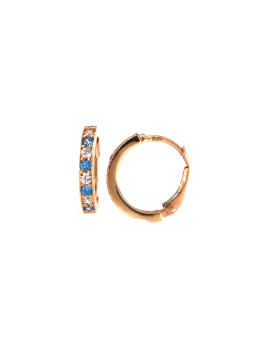 Rose gold zirconia earrings  BRR01-08-07