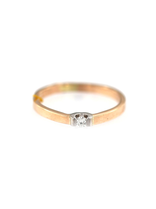 Rose gold ring with diamond DRBR05-02