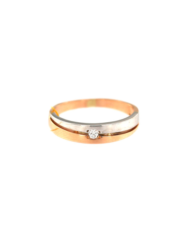 Rose gold ring with diamond DRBR06-08