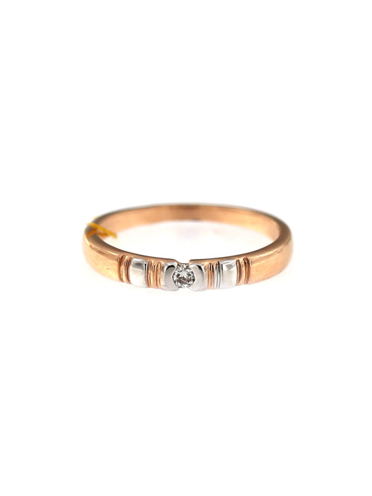 Rose gold ring with diamond DRBR06-12