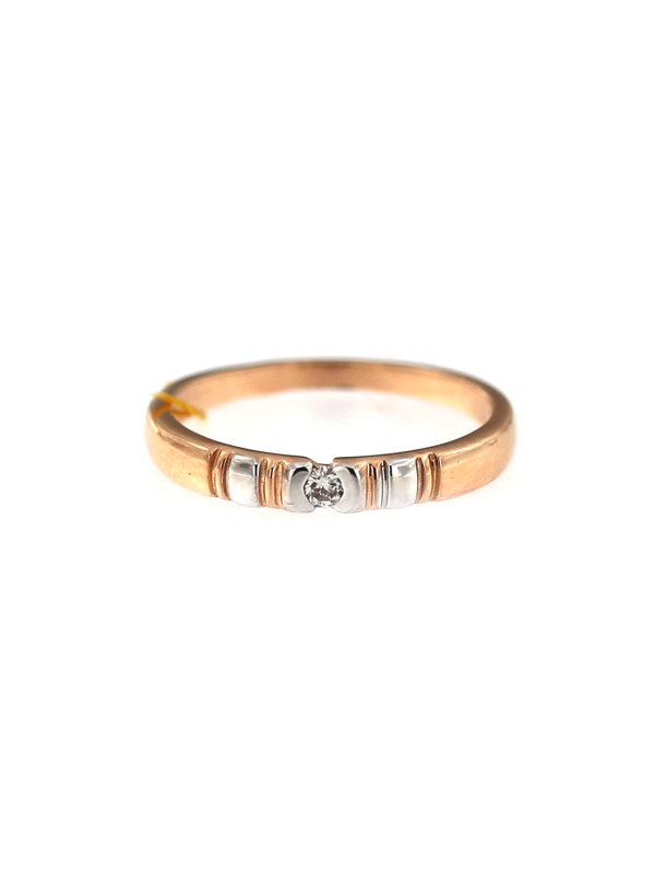 Rose gold ring with diamond DRBR06-12