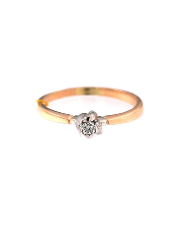 Rose gold ring with diamond DRBR11-01