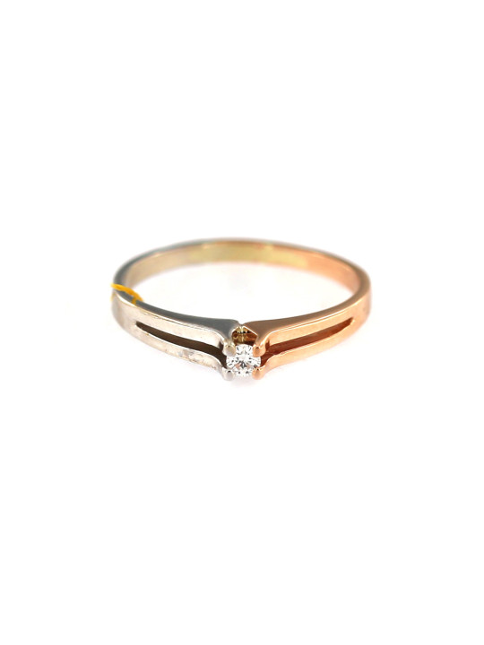 Rose gold ring with diamond DRBR13-01