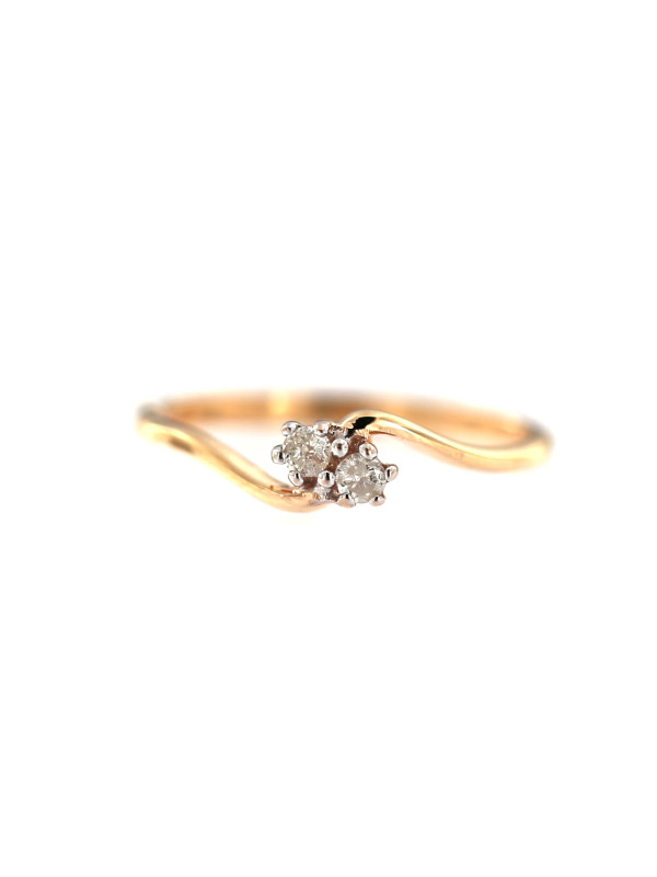 Rose gold ring with diamond DRBR01