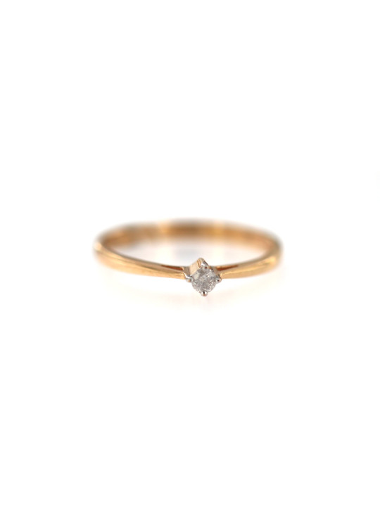 Rose gold ring with diamond DRBR06