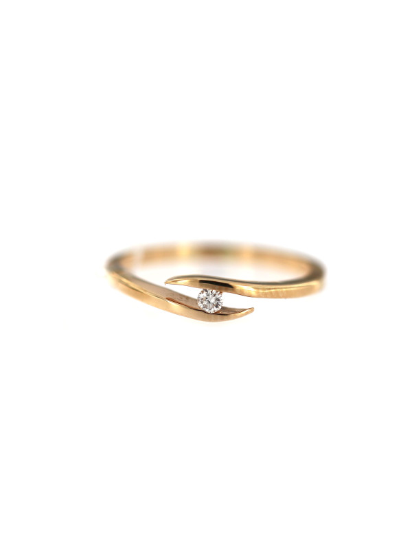 Rose gold ring with diamond DRBR20