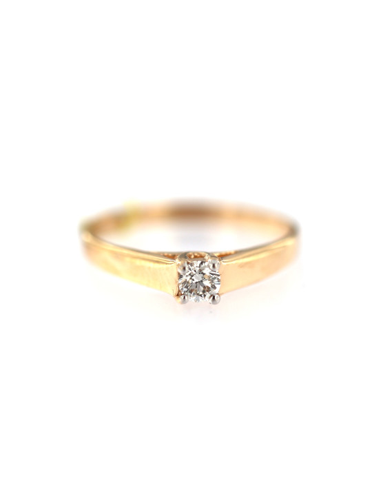 Rose gold ring with diamond DRBR29