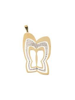 Yellow gold butterfly pendant AGD03-02
