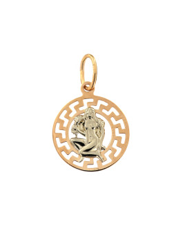 Rose gold zodiac sign Virgo pendant  ARH-M-08