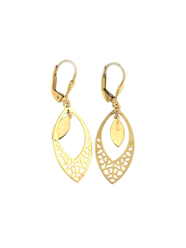 Yellow gold drop earrings BGA04-02-01