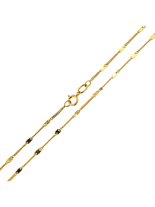 Yellow gold chain CGG5B-1.00MM