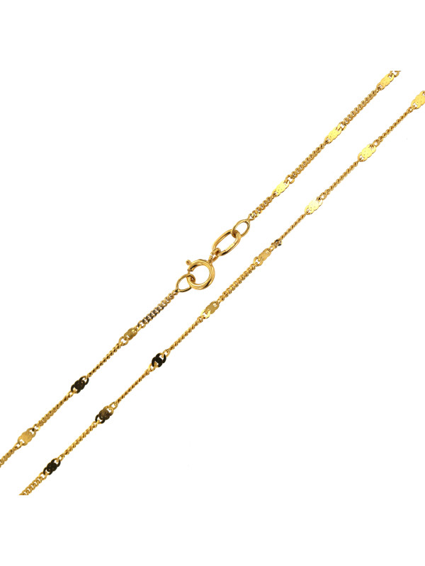 Yellow gold chain CGG5B-1.00MM