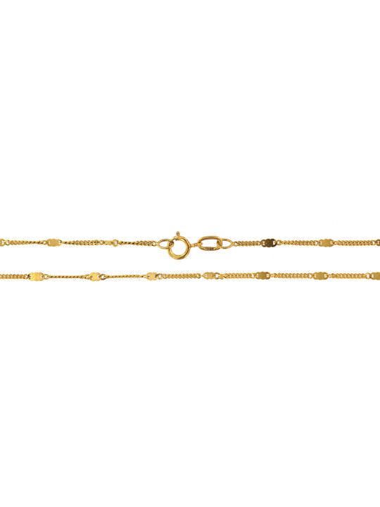 Yellow gold chain CGG5B-1.00MM