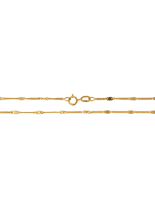 Yellow gold chain CGG5B-1.00MM