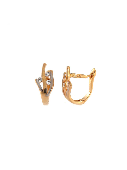 Rose gold zirconia earrings BRA04-15-05